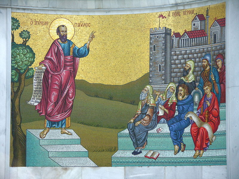 The Apostle Paul preaching to the Bereans