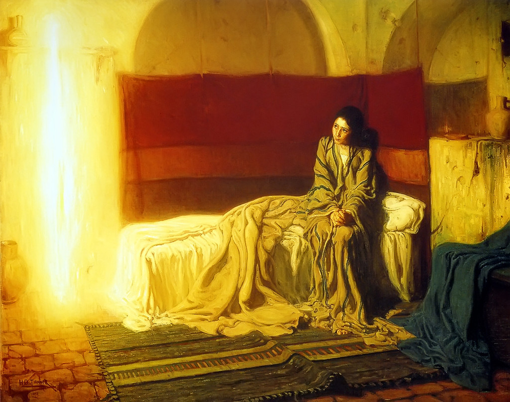 The Annunciation (1898), by Henry Ossawa Tanner (From Wikimedia Commons)
