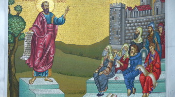 The Apostle Paul preaching to the Bereans