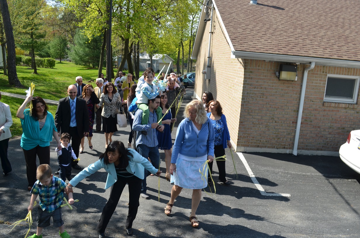 Palm Sunday procession in Emmaus