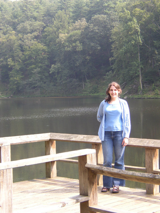 My wife on the Shenandoah River along the Blue RIdge Parkway, during our honeymoon