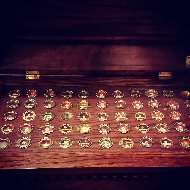 The relics of 55 saints at the monastic chapel at St. Tikhon's Monastery