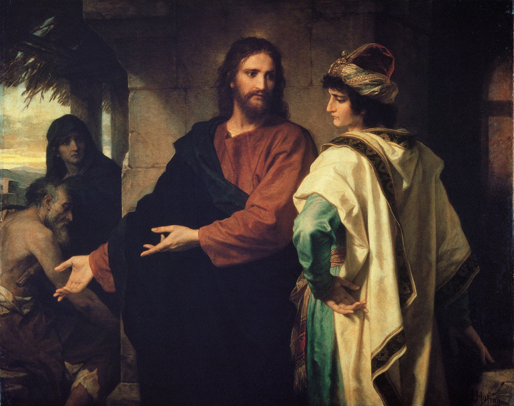 Christ and the Rich Young Ruler, by Heinrich Hofmann (1889) (From From Wikimedia Commons) 