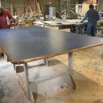 Custom table being built