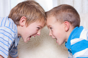 Two boys quarrels