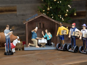 The complete Hispster Nativity set. Photo courtesy of Modern Nativity