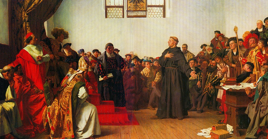 Martin Luther at the Diet of Worms, by Anton von Werner, 1877