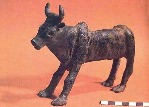 Bronze Bull Figurine